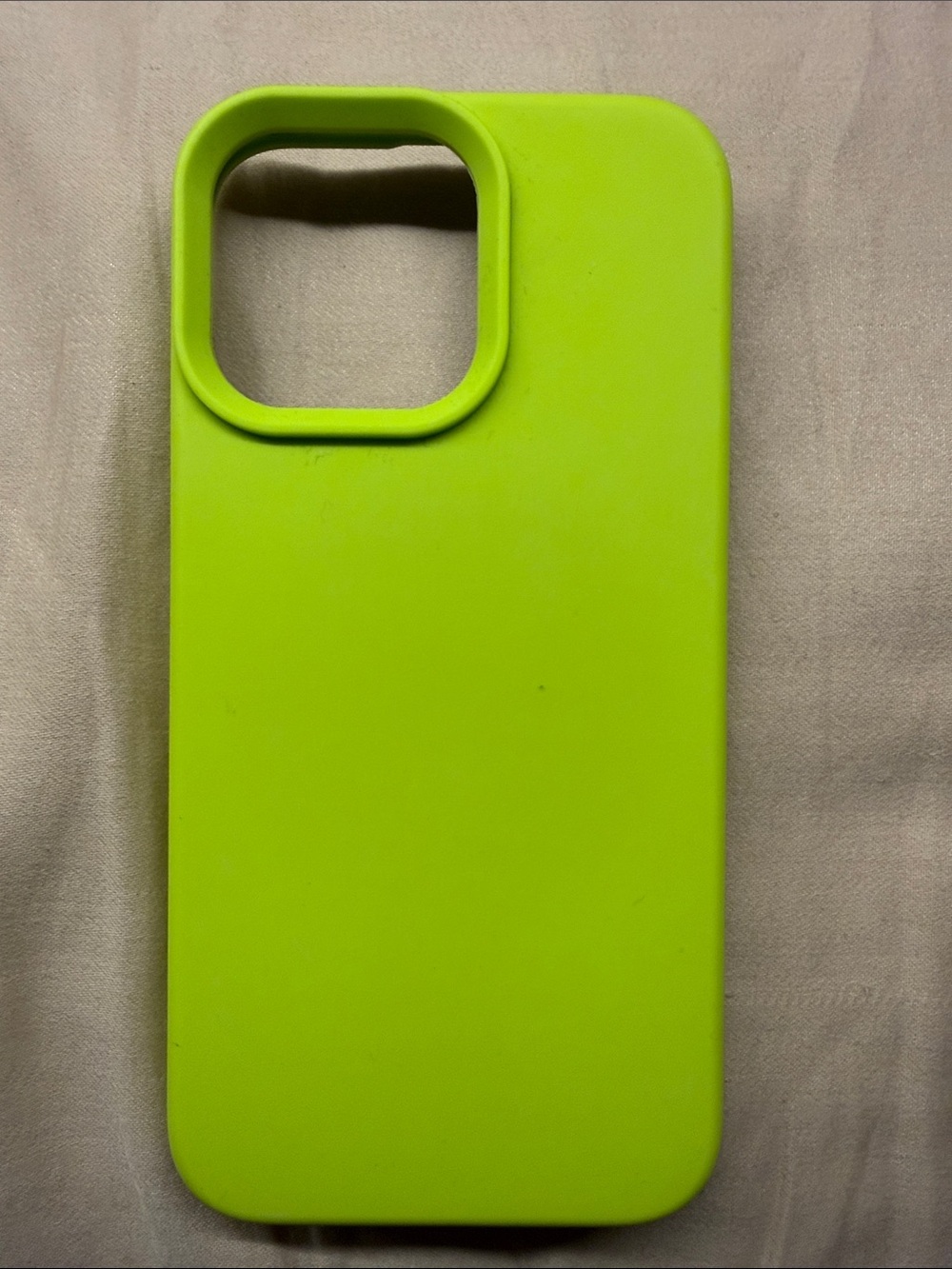 Neon Green Silicone 16 Pro Max Phone Case for Cell Phones